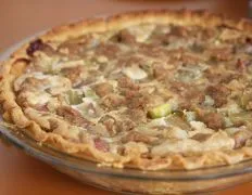 Irenes Rhubarb Custard Pie