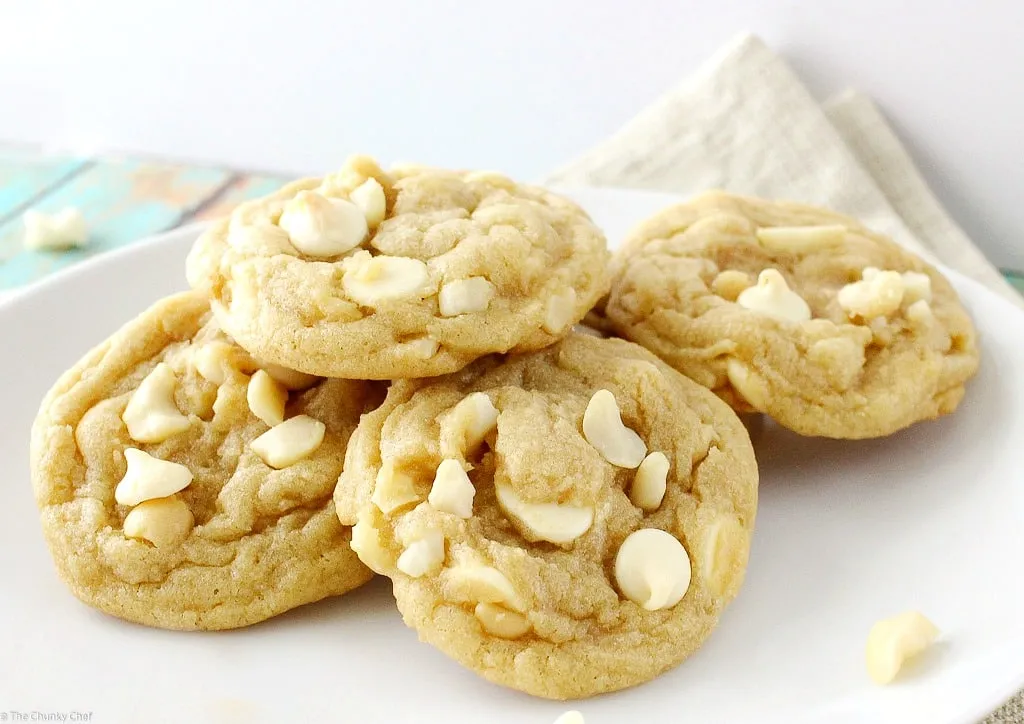 Irresistible White Chocolate Chunk and Macadamia Nut Cookies