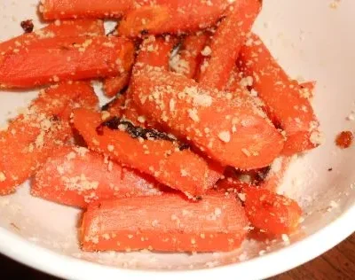 Italian Parmesan Roasted Carrots