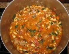 Italian Sausage Bean And Spinach Soup