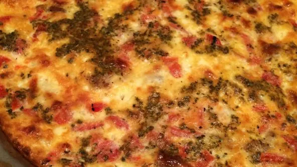 Italian Sausage Crustless Quiche