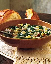 Kale And Potato Soup With Turkey Sausage