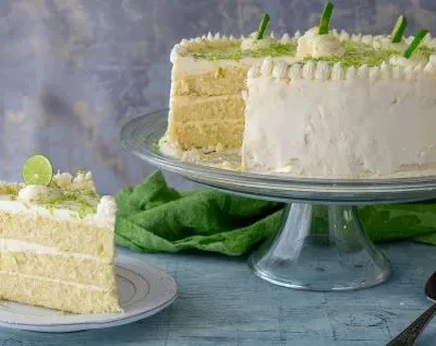 Key Lime Cake With White Chocolate