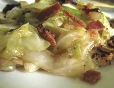 Kittencals Fried Cabbage With Bacon