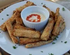 Kittencals Low- Fat Oven-Baked Zucchini Sticks