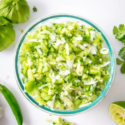 Kiwi And Tomatillo Pico De Gallo
