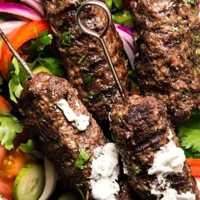 Kofta Ground Beef Kabobs