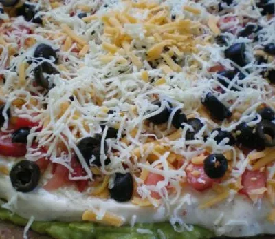 Layered Bean Taco Dip
