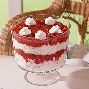Layered Cherries On A Cloud Or Cherry