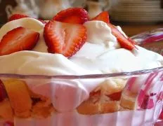 Layered Strawberry Cream Delight Trifle Recipe