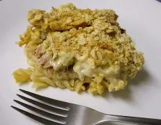 Layered Tuna Noodle Casserole