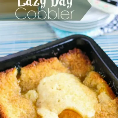 Lazy Day Peach Cobbler