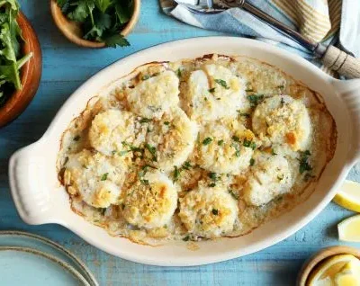 Legal Seafood Style Baked Scallops