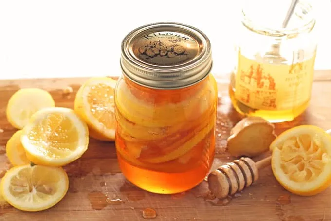 Lemon And Ginger Infused Honey