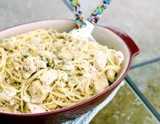 Lemon Chicken Spaghetti Toss