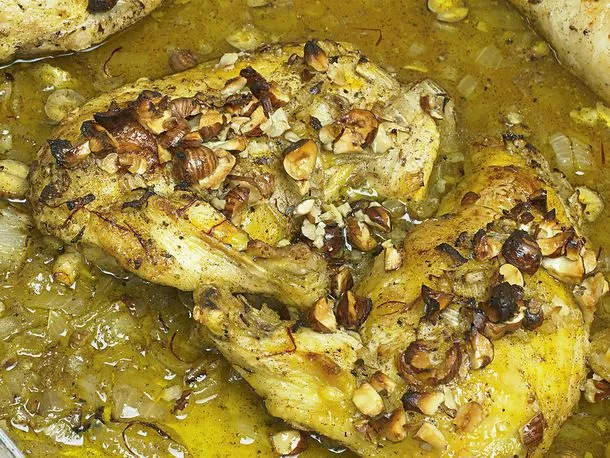 Lemon Chicken With Honey And Saffron