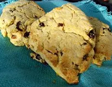 Lemon Cornmeal Scones With Dried Cherries