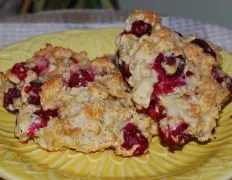 Lemon Cranberry Oat Scones