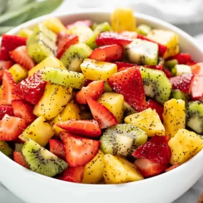 Lemon Poppy Seed Fruit Salad