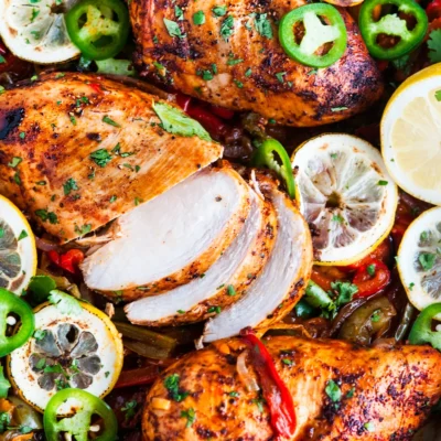 Lemony Chicken With Bell Pepper