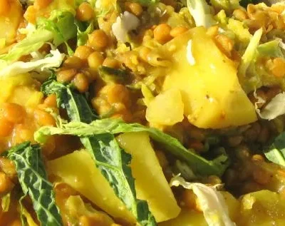 Lentils With Potato And Cabbage