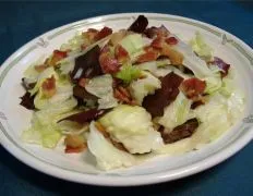 Lettuce Salad With Bacon Dressing