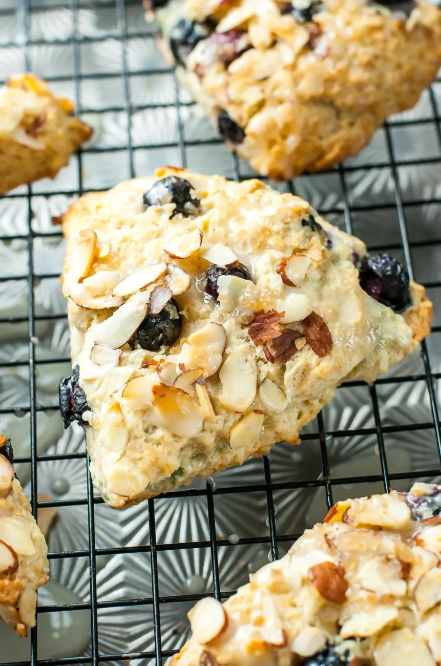 Lightened Up Blueberry Scones