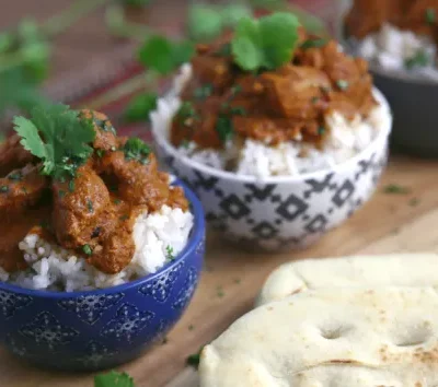 Lightened Up Slow Cooker Butter Chicken