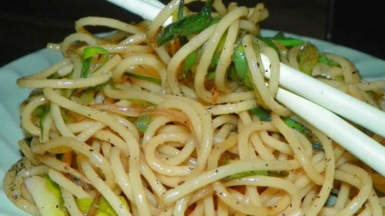 Linguine With Green Onions