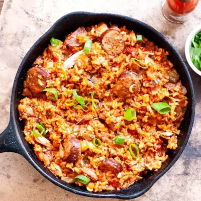 Lisas Sausage- Rice Casserole