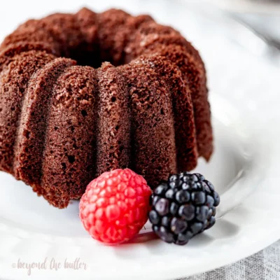 Little Chocolate Pound Cake For Two