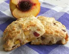 Low-Calorie Peach Scones For A Healthy Treat