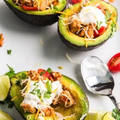 Low-Carb Turkey Taco Stuffed Avocados