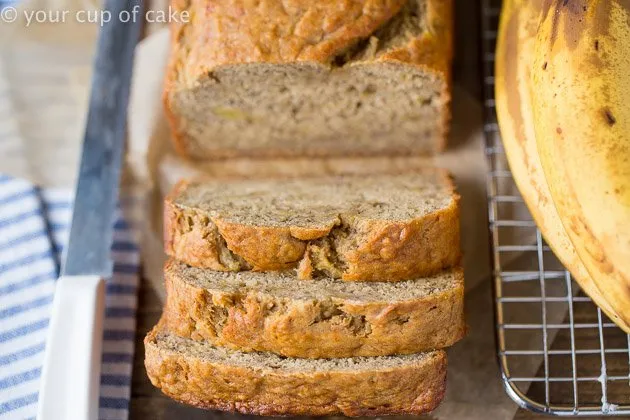Low Fat Sugar Free Banana Bread
