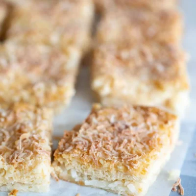 Macaroon Cookie Bars