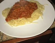 Mamas Spaghetti With Meat Sauce