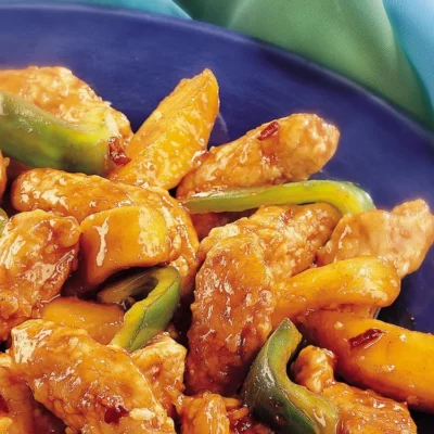 Mango Glazed Stir-Fried Chicken Delight