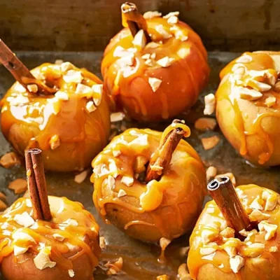 Maple Sugar Glazed Pork With Baked Apples And