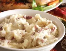 Mashed Red Potatoes With Garlic And