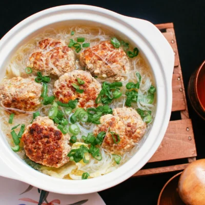 Meat Ball Soup With Chinese Cabbage