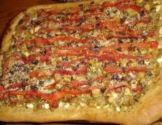 Mediterranean Pizza With Caramelized