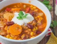 Mexican Chicken Chili Soup