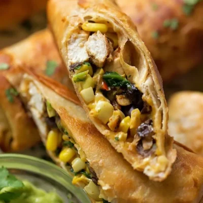 Mexican Egg Rolls With Fresh Salsa