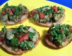 Mexican Guacamole Bruschettas