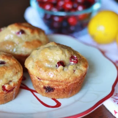 Meyer Lemon And Fresh Cranberry Muffins