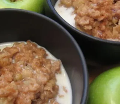Microwave Creamy Apple- Cinnamon