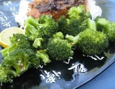 Microwave Lemon Garlic Broccoli