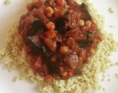 Moroccan Chickpea And Eggplant