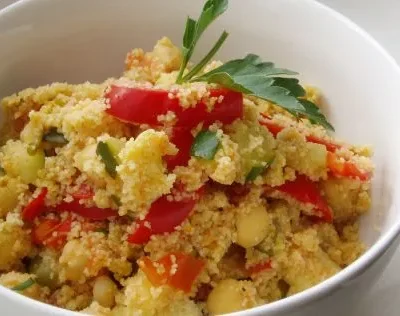 Moroccan-Inspired Spicy Vegetable Couscous Delight
