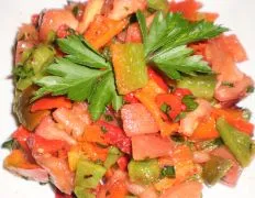 Moroccan Tomato And Capsicum Salad